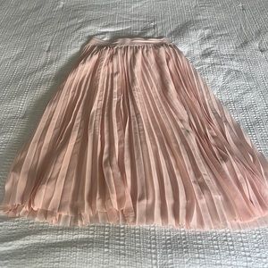Quince chiffon pleated midi skirt size medium